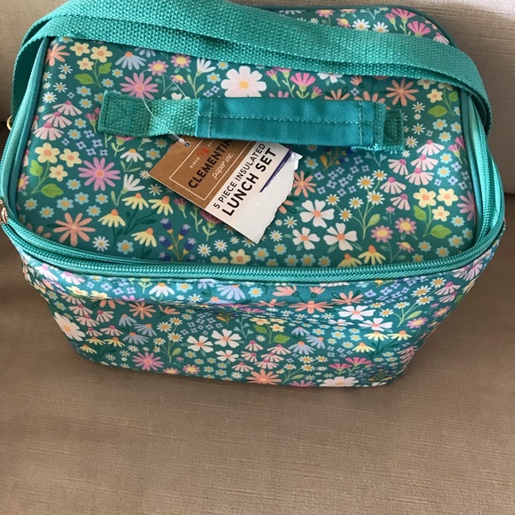 Floral Teal Shoulder Bag - Picture 4 of 4